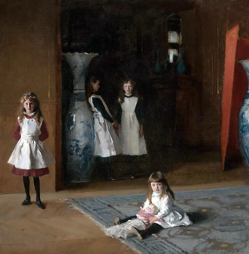 The Daughters of Edward Darley Boit in Detail John Singer Sargent